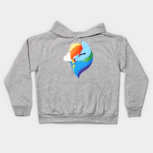 Pony Portrait - Rainbowdash Kids Hoodie